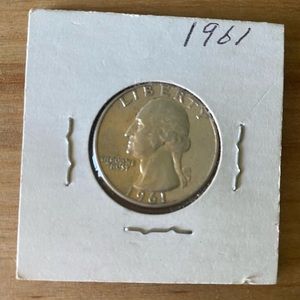 1961 Washington quarter